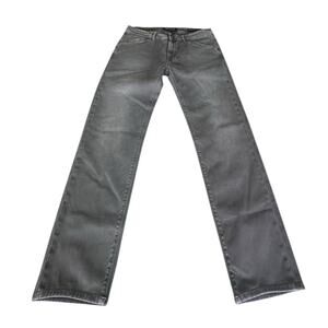 Barmas Jeans Mens 34 Gray Dean Slim Fit Designer Jeans Italy Preppy Casual